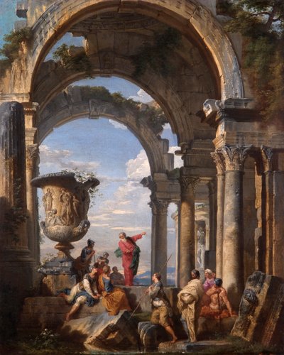 St. Paulus predigt in Athen von Giovanni Paolo Pannini