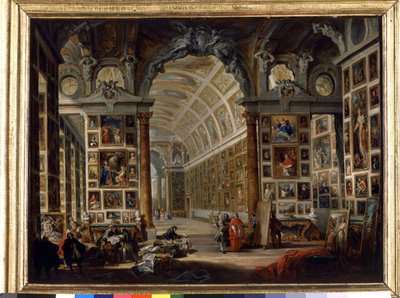 Die Galerie des Kardinals Silvio Valenti Gonzague von Giovanni Paolo Pannini