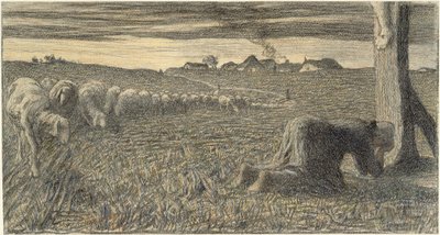 Das Gebet am Kreuz von Giovanni Segantini