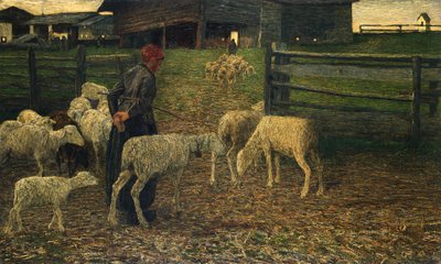 Rückkehr zur Herde von Giovanni Segantini