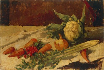 Stillleben mit Karotten von Giovanni Segantini