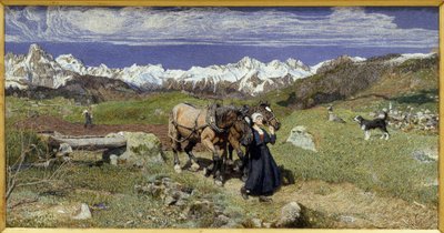 Die Alpen im Frühling von Giovanni Segantini