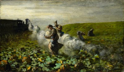 Die Kürbisernte, 1897 von Giovanni Segantini