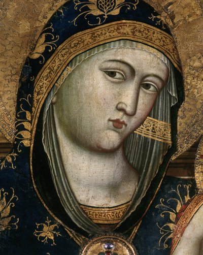 Jungfrau und Kind (Detail) von Giovanni del Biondo dal Casentino