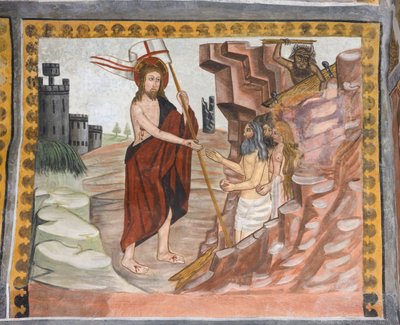 Geschichten von Christus: Jesus befreit Adam und Eva aus der Unterwelt von Giovanni di Cherasco Botoneri