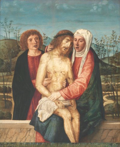 Pietà mit der Jungfrau und St. Johannes von Giovanni di Niccolo Mansueti