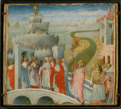 Die Prozession des Heiligen Gregor im Castel Sant