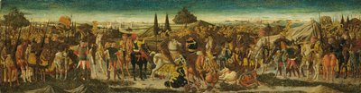 Eine Kampfszene, von der Vorderseite eines Cassone von Giovanni di Ser Giovanni Scheggia
