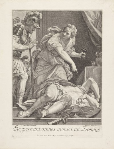 Jaël zeigt Barak den getöteten Sisera von Girolamo Ferroni