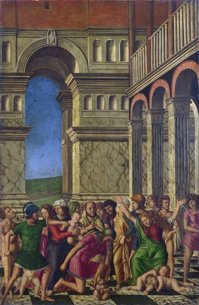 Das Massaker der Unschuldigen von Girolamo Mocetto