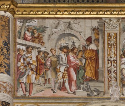 Zentrales Kirchenschiff, Fünftes südliches Joch, Christus vor Pilatus von Girolamo Romanino