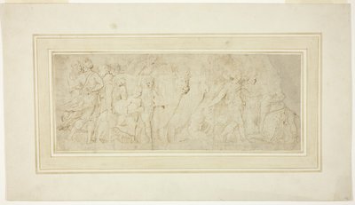 Prozession von Figuren und Ochsen von Girolamo da Carpi