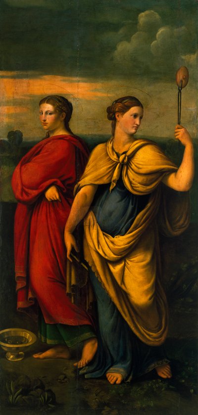 St. Lucia und St. Agatha von Girolamo da Carpi von Girolamo da Carpi