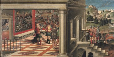 Szenen aus Orlando Furioso von Girolamo da Santacroce