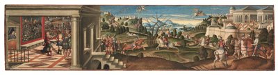 Szenen aus Orlando Furioso von Girolamo da Santacroce