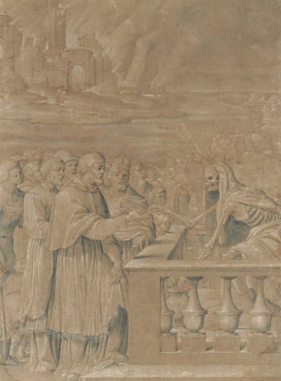 Allegorie des Triumphs des Todes über Kirche und Staat, ca. 1538-44 von Girolamo da Treviso