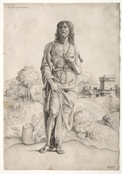Johannes der Täufer, um 1505 von Giulio Campagnola