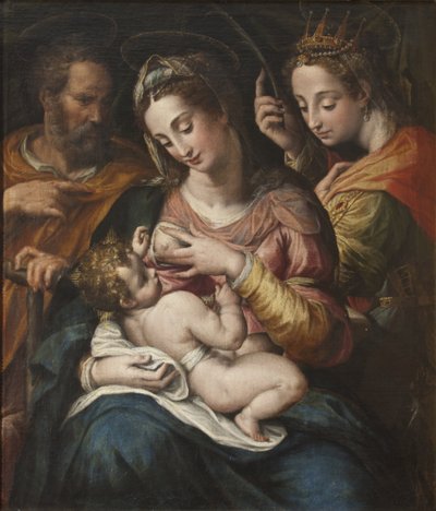 Die Heilige Familie mit der Heiligen Katharina von Giulio Cesare Procaccini