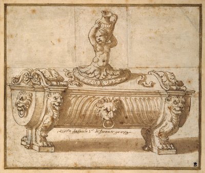 Entwurf für eine Konfektschachtel von Giulio Romano
