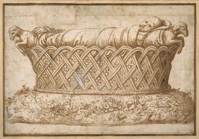 Entwurf für ein Kindgrabmal von Giulio Romano