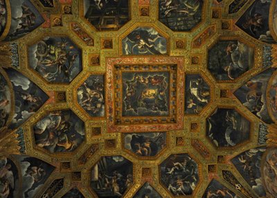 Fresko (Detail) aus der Kammer von Amor und Psyche, 1526-1534 von Giulio Romano