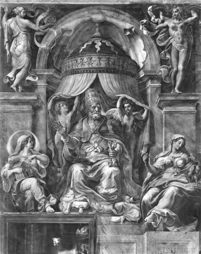 St. Peter zwischen Kirche und Ewigkeit von Giulio Romano