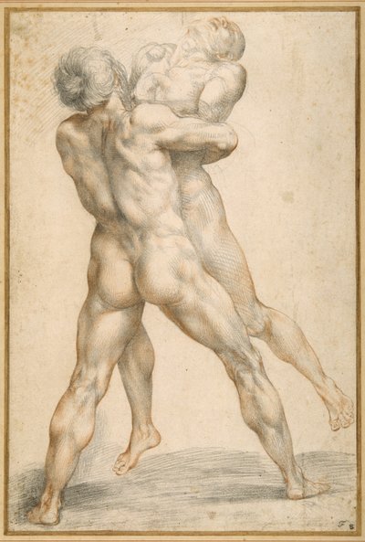 Herkules ringt mit Antäus von Giuseppe Cesari