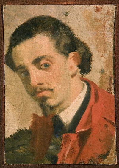 Porträt eines Mannes, Teil eines Triptychons, 1860-68 von Giuseppe Abbati