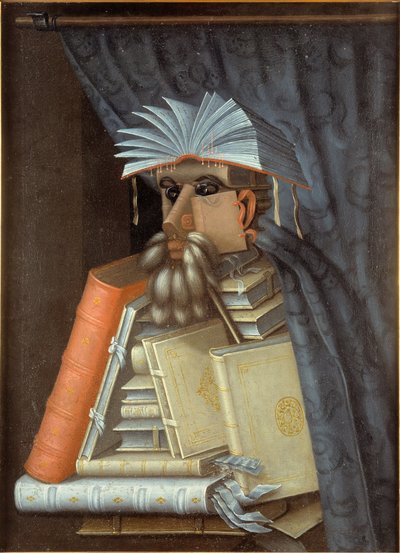 Porträt eines Bibliothekars, ca. 1566 von Giuseppe Arcimboldo