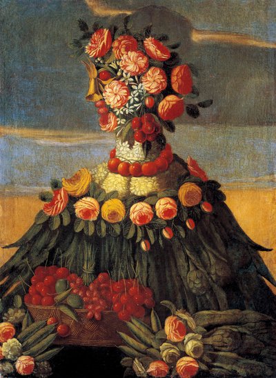 Frühling. Gemälde aus der Werkstatt von Giuseppe Arcimboldo (Arcimboldi) von Giuseppe Arcimboldo