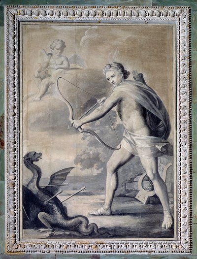 Apollon tötet die Schlange Python von Giuseppe Bacigalupo