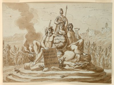 Grabdenkmal für die Dichterin Maria Maddalena Morelli von Giuseppe Barberi