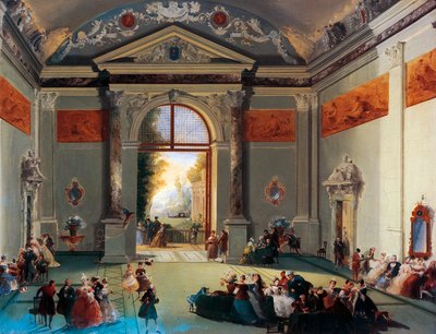Venezianische Konversation von Giuseppe Bernardino Bison