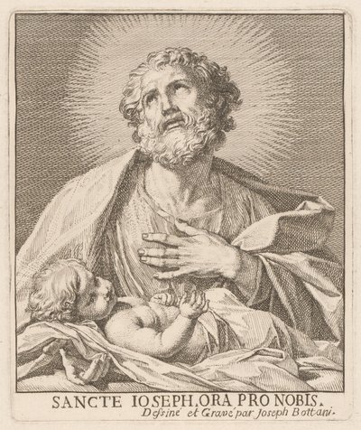 Heiliger Josef und das Jesuskind von Giuseppe Bottani