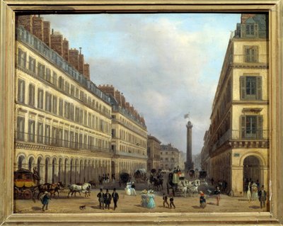 Rue Castiglione in Paris im Jahr 1829 von Giuseppe Canella