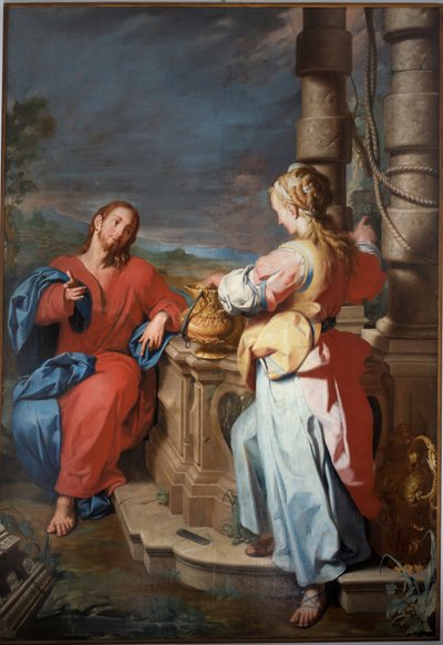 Jesus und die Samariterin, ca. 1722 von Giuseppe Castiglione