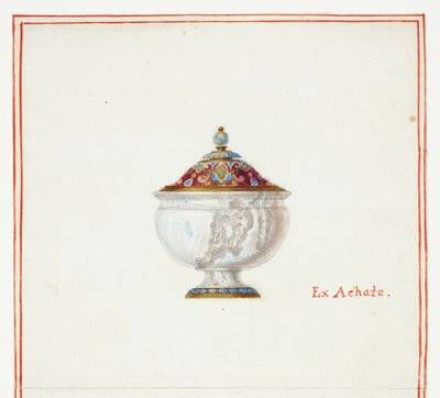 Agatebedeckte Schale von Giuseppe Grisoni