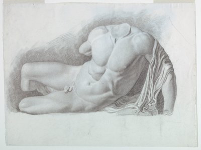 Akademische Studie einer klassischen Aktfigur von Giuseppe Longhi
