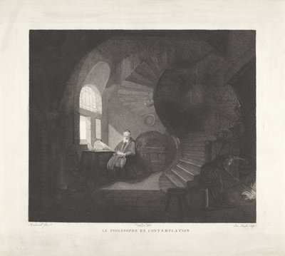 Meditierender Philosoph von Giuseppe Longhi