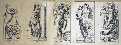 Tarotkarten aus dem 17. Jahrhundert von Giuseppe Maria Mitelli von Giuseppe Maria Mitelli