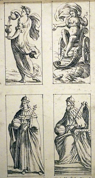 Tarotkarten aus dem 17. Jahrhundert von Giuseppe Maria Mitelli von Giuseppe Maria Mitelli