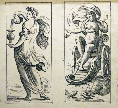 Tarotkarten aus dem 17. Jahrhundert von Giuseppe Maria Mitelli von Giuseppe Maria Mitelli