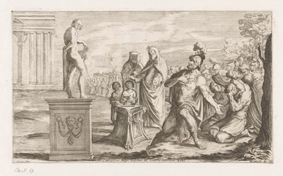 Aeneas opfert Apollo von Giuseppe Maria Mitelli
