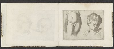 Nackter Unterkörper und Kopf eines Kindes von Giuseppe Maria Mitelli