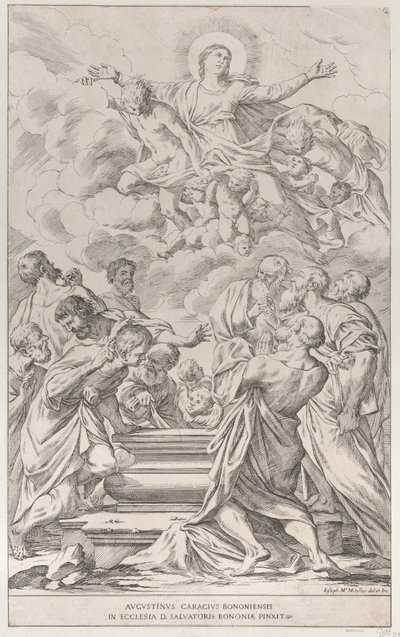 Tafel 2: die Himmelfahrt der Jungfrau, 1678 von Giuseppe Maria Mitelli