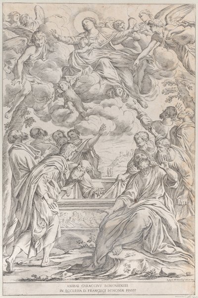 Tafel 3: die Himmelfahrt der Jungfrau, 1678 von Giuseppe Maria Mitelli
