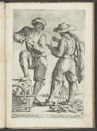 Verkäufer von Anislikör und Verkäufer von Streichhölzern von Giuseppe Maria Mitelli
