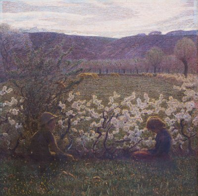 Blühende Wiese von Giuseppe Pellizza da Volpedo