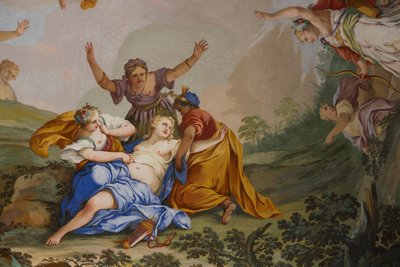 Darstellungen des Mythos von Diana, von Domenico und Giuseppe Valeriani, Fresko von Giuseppe and Valeriani Domenico Valeriani