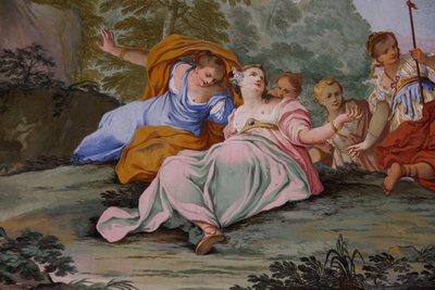 Darstellungen des Mythos von Diana, von Domenico und Giuseppe Valeriani, Fresko von Giuseppe and Valeriani Domenico Valeriani